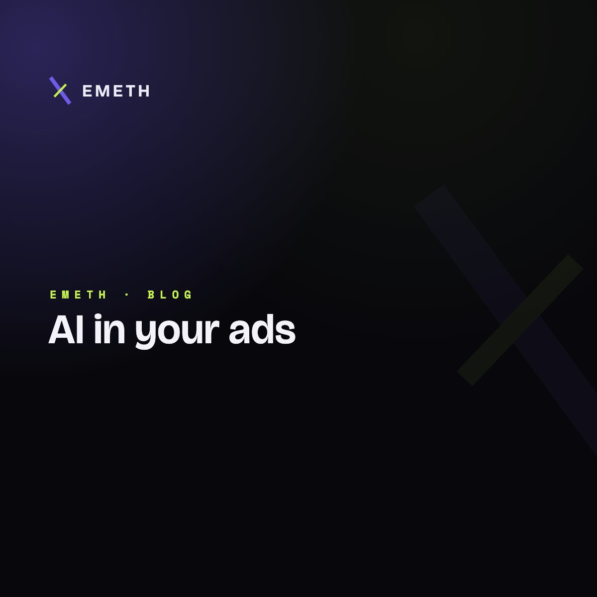 Article cover: an AI agent managing ads